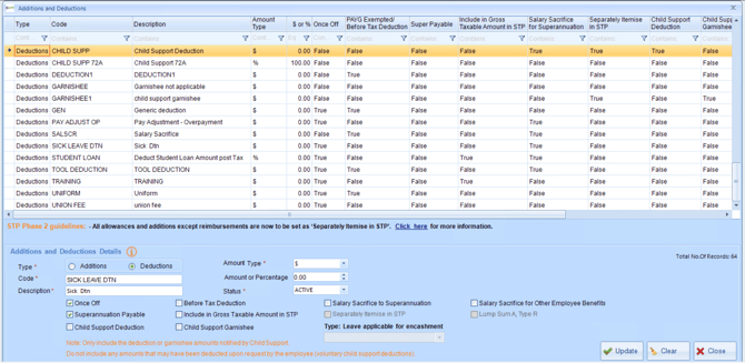 AdditionsDeductions-Deductions