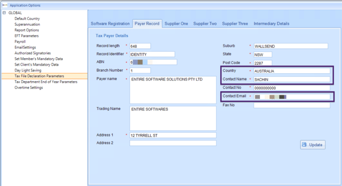 Application Options - Mandatory Fields1