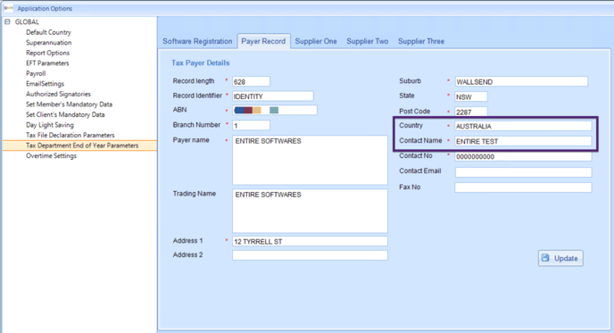 Application Options - Mandatory Fields3