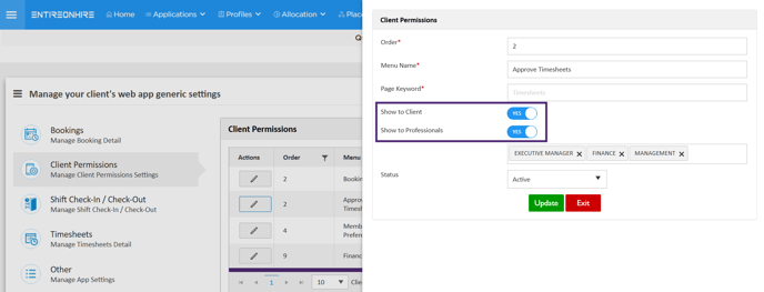 Approve Timesheet - Client Permission