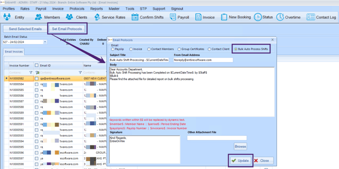 Bulk Auto Process Shifts5