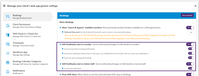 Client Portal Notifications