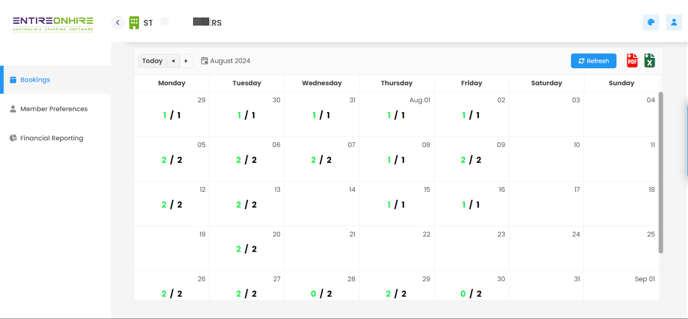 Client Portal Overflowed date