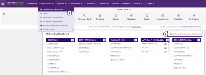 Customise Onboarding Dashboard 8