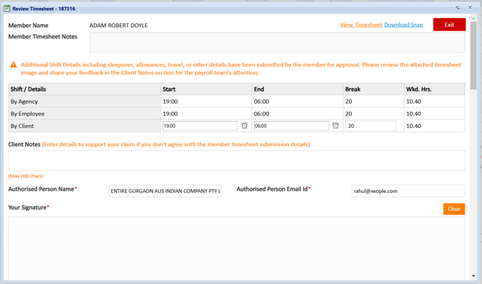 DisputeTimesheet