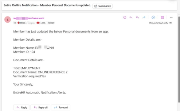 EmailNotificationToSTaff