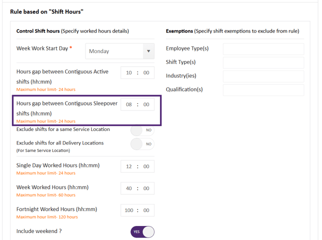 Fatigue Rule with Sleepover Hours 2-1