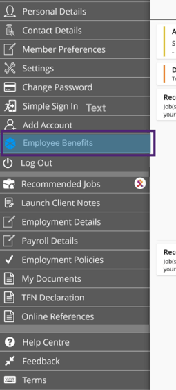 Flare Employee Benefit Program-Left Panel