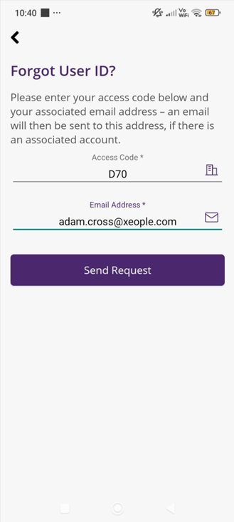 Forgot User ID 2