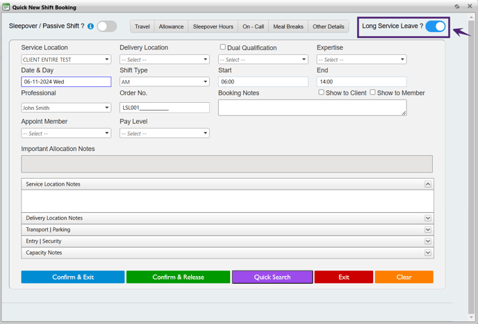 LSL-StaffPortal-QuickBooking