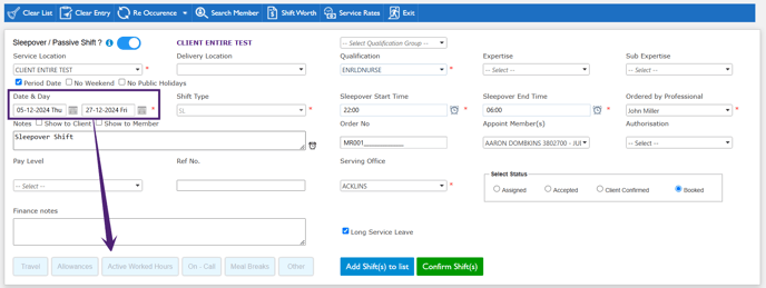 Multi Booking - Additional Details Not Available