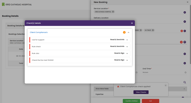 New Client Portal - Client Compliance