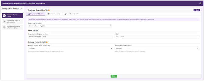 Organisation and Payroll