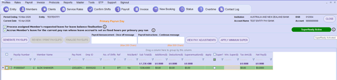 Payroll Processing