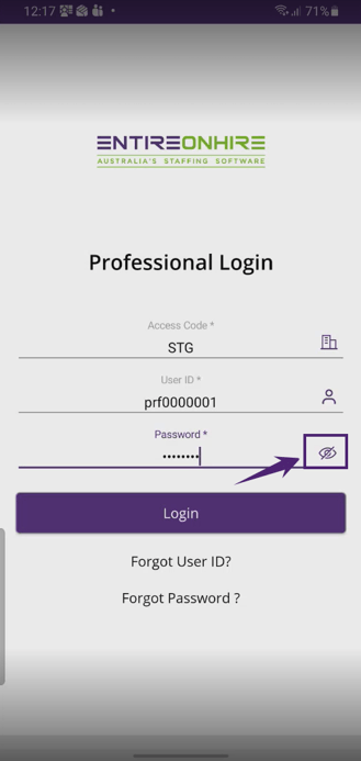 Professional Login N-1