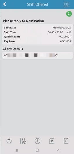 Shift Offered - None-1