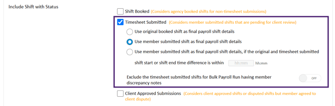 Timesheet Submitted