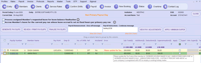WHM - Validation - Unregistered