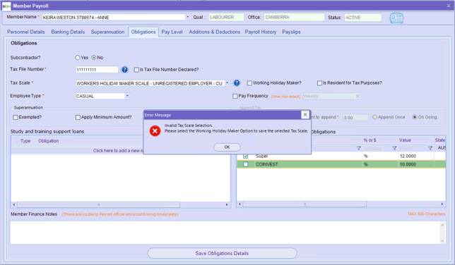 WHM - Validation
