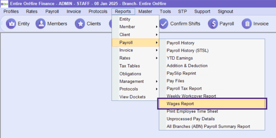 Wages Report