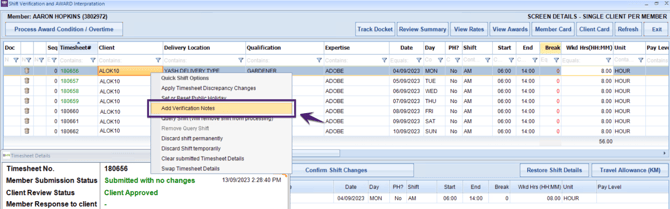 Shift Payroll Verification Notes1