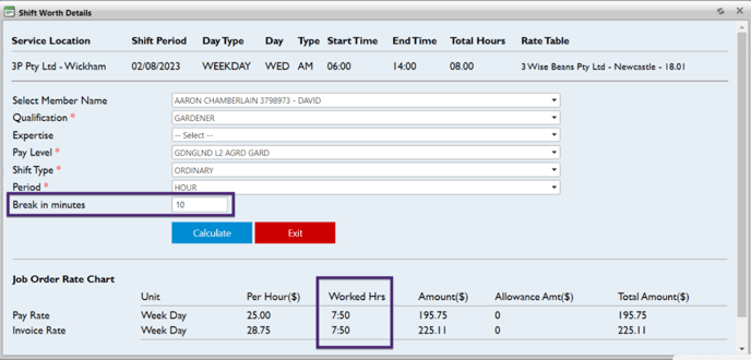 Shift Worth Details - Break Minutes2