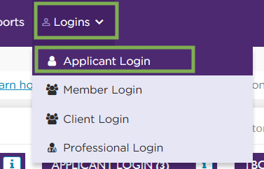 Applicant Portal Overview